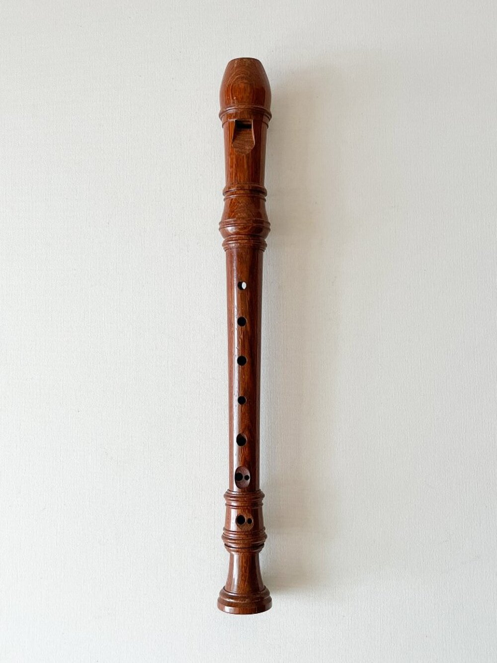 Vintage Meister Werner Schneider Wooden Soprano Recorder w/ Pouch GDR Germany